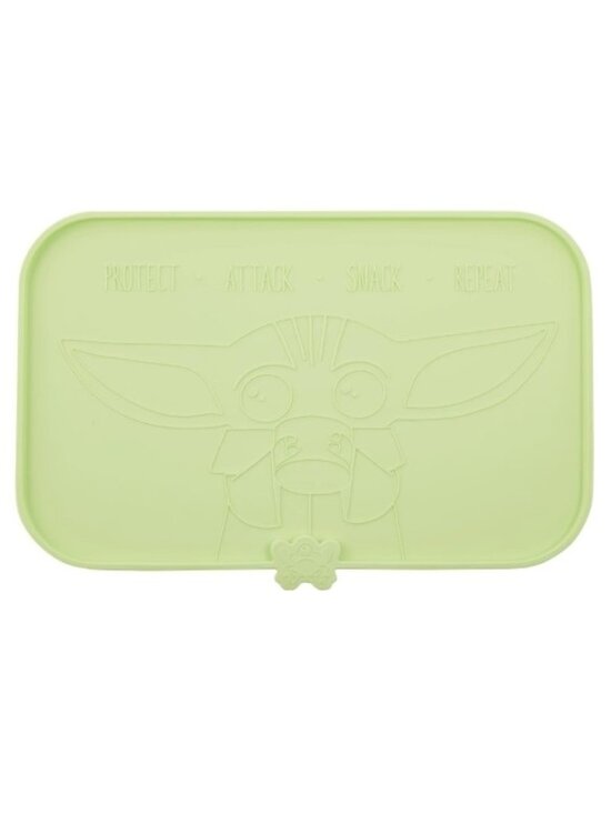 Chewy Other - 𝗰𝗵𝗲𝘄𝘆 𝗦𝗧𝗔𝗥 𝗪𝗔𝗥𝗦 THE MANDALORIAN THE CHILD Snack Pet Food Mat Green